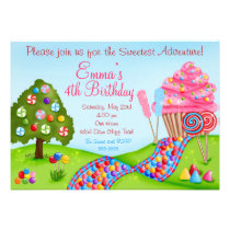 Oh invitations douces de petit gâteau d'anniversai invitations