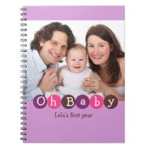 Oh journal pourpre de point de premier d'année de  carnets
