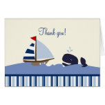 Oh notes (bleues) de Merci de baleine de compagnon cartes