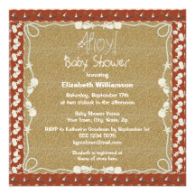 Oh voiliers et baby shower nautique de coquillages faire-parts