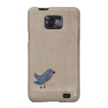 Oiseau bleu coques samsung galaxy SII