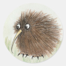 Oiseau de kiwi adhésif