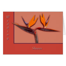 Oiseau du paradis carte de vœux