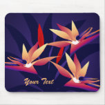 Oiseau du paradis Mousepad floral tropical 2 Tapis De Souris