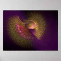 'Oiseau du paradis Spiral Affiche