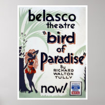 Oiseau du paradis WPA 1939 Posters