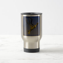 Oiseau en acier tasse