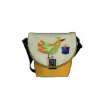 Oiseau et cadeau, sac messenger besace