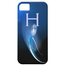 OISEAU LÉGER DANS LE MONOGRAMME BLEU COQUE iPhone 5 Case-Mate
