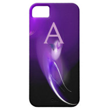 OISEAU LÉGER DANS LE MONOGRAMME POURPRE COQUE Case-Mate iPhone 5