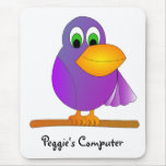 Oiseau Mousepad de bande dessinée Tapis De Souris