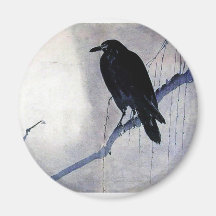 Oiseau noir de Raven Aimants Pour Réfrigérateur