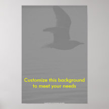 Oiseau volant bas au-dessus de l'arrière - plan de poster