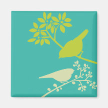 Oiseaux colorés magnets pour réfrigérateur