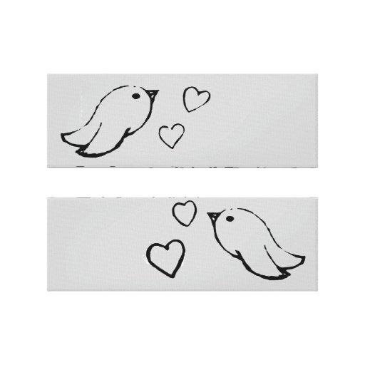 Oiseaux dans l'amour impression sur toile