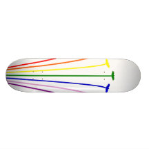 Oiseaux d'arc-en-ciel skateboard customisable