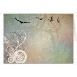 Oiseaux en vol cartes de vœux