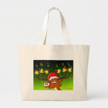 Oiseaux et concert de célébration de Noël du cerf  Sac Fourre-tout