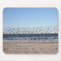 Oiseaux sur la plage tapis de souris