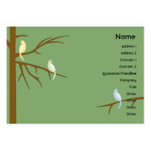Oiseaux sur un arbre - potelé cartes de visite professionnelles