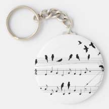 Oiseaux sur un keychain de score porte-clef