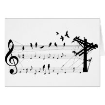 Oiseaux sur une carte de score