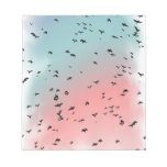 Oiseaux volant haut bloc-notes mémo