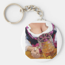 Oktoberfest, femme, bière, porte-clef