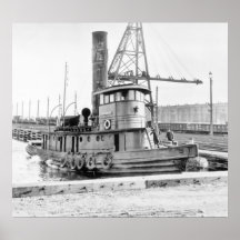 Old Jersey City:  Railroad Tug Print