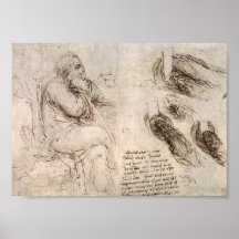 Old_Man_with_Water_Studies Posters