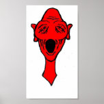 Olie rouge - chanson d'espoir - affiche de beaux-a