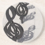 Ombres musicales dessous de verre