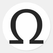 Omega Autocollant Rond