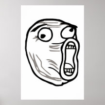 omfg d'omg de rofl d'humour de meme de visage de l posters
