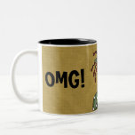 OMG ! Fille comique drôle disant la tasse de café