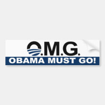 OMG ! Obama doit aller Autocollants Pour Voiture
