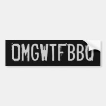 OMGWTFBBQ AUTOCOLLANTS POUR VOITURE