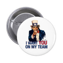 Oncle Barack Obama je vous veux sur mon équipe Badges