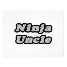 Oncle de Ninja Carton D'invitation