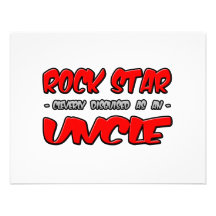 Oncle de vedette du rock… cartons d'invitation