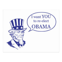 Oncle Sam - Obama Cartes Postales