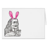 Oncle Vlad avec des oreilles de lapin Cartes De Vœux