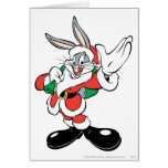Ondulation de Bugs Bunny Père Noël cartes