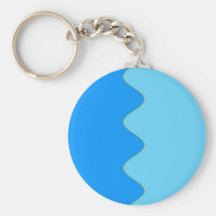 Ondulation énergique d'Aqua Porte-clé