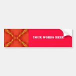 Ondulation rouge autocollants pour voiture