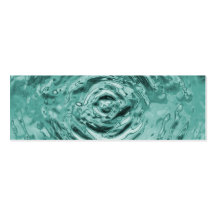 Ondulation Teal de l'eau Modèles De Cartes De Visite