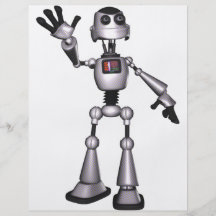 ondulation tramée de type de robot de la science f prospectus avec motif