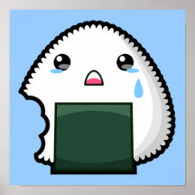 Onigiri triste affiches