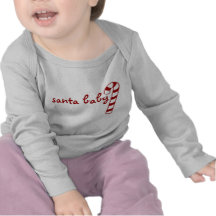 onsie "de bébé de père Noël" avec du sucre de cann T-shirt