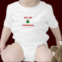 onsie de "mon ęr Noël" avec l'arbre t-shirts